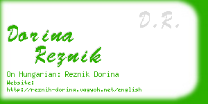dorina reznik business card